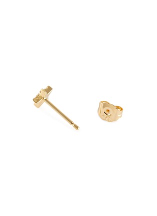 Detail View - Click To Enlarge - MARIA TASH - 18K Gold Diamond Star Stud Earring