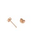 Detail View - Click To Enlarge - MARIA TASH - 18K Rose Gold Diamond Flower Stud Earring