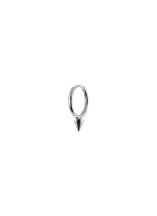 Main View - Click To Enlarge - MARIA TASH - 14K White Gold Short Spike Hoop Earring