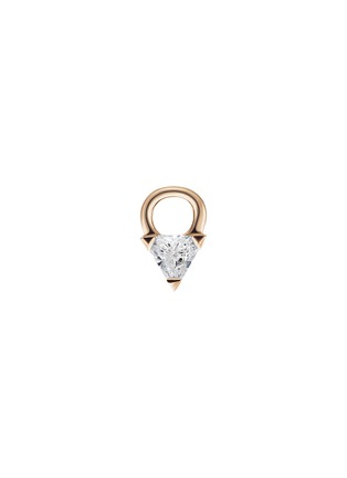 Main View - Click To Enlarge - MARIA TASH - 18K Rose Gold Diamond Triangular Charm
