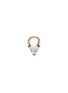 MARIA TASH 18K Rose Gold Diamond Triangular Charm