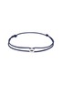 Main View - Click To Enlarge - LE GRAMME - 1G POLISHED STERLING SILVER NAVY ENTRELACS CORD BRACELET