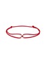 Main View - Click To Enlarge - LE GRAMME - 1G POLISHED STERLING SILVER RED ENTRELACS CORD BRACELET
