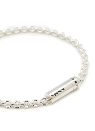 Detail View - Click To Enlarge - LE GRAMME - 11G POLISHED STERLING SILVER CHAIN CABLE BRACELET