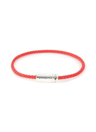 Main View - Click To Enlarge - LE GRAMME - 7G CABLE NATO  STERLING SILVER RED BRACELET