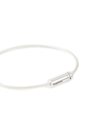 Detail View - Click To Enlarge - LE GRAMME - 7 GRAMMES SLICK POLISHED STERLING SILVER CABLE BRACELET