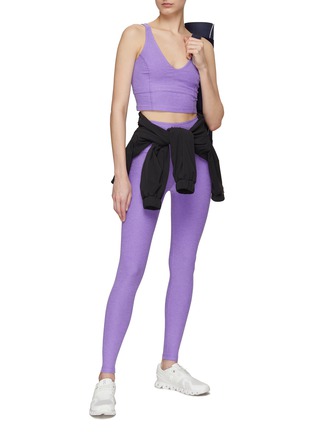Figure View - Click To Enlarge - BEYOND YOGA - ‘Spacedye Spin Out’ Twisted Back Leggings