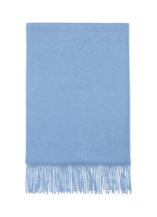 Detail View - Click To Enlarge - JOVENS - FRINGED WATERWEAVE CASHMERE SCARF