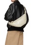 Figure View - Click To Enlarge - LEMAIRE - Medium ‘Croissant’ Coated Cotton Crossbody Bag