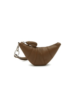 Main View - Click To Enlarge - LEMAIRE - ‘Croissant’ Coin Purse Grained Leather Necklace