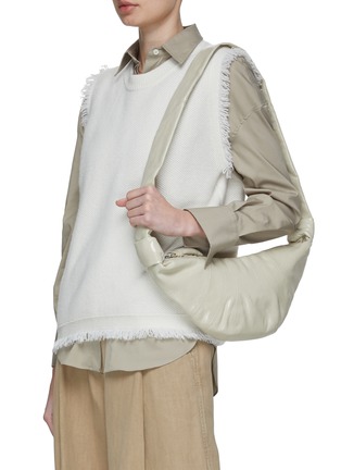 Figure View - Click To Enlarge - LEMAIRE - Small ‘Croissant’ Coated Cotton Crossbody Bag