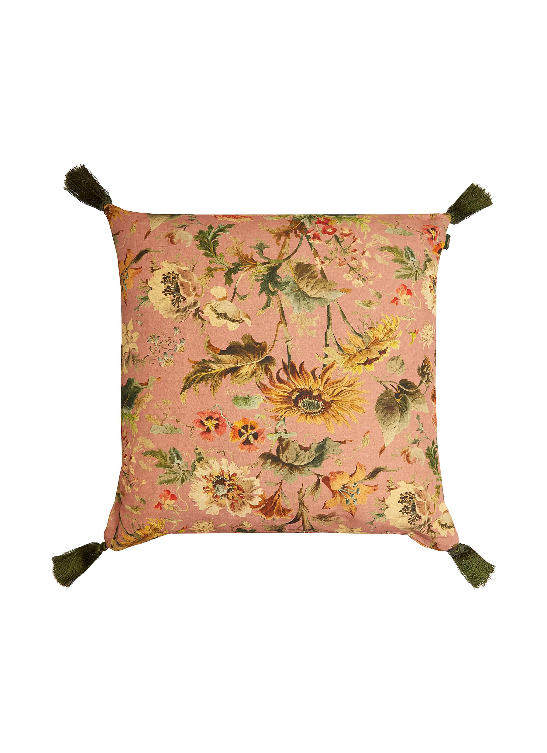 Avalon Large Linen Cushion - Puce Pink