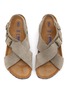 Detail View - Click To Enlarge - BIRKENSTOCK - ‘Tulum’ Criss Cross Suede Sandals