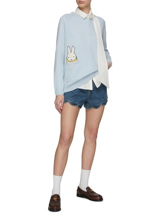 Figure View - Click To Enlarge - CHINTI & PARKER - X MIFFY GRAPHIC INTARSIA CREWNECK LONG SLEEVE KNIT SWEATER