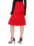 Back View - Click To Enlarge - HUISHAN ZHANG - ‘Kwai’ Box Pleat Tweed Knee Length Skirt