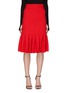 Main View - Click To Enlarge - HUISHAN ZHANG - ‘Kwai’ Box Pleat Tweed Knee Length Skirt
