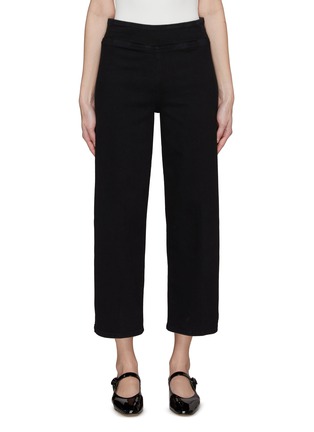 Main View - Click To Enlarge - FRAME - ‘Jet Set’ Wide Leg Cropped Jeans