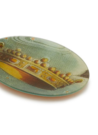 Detail View - Click To Enlarge - JOHN DERIAN COMPANY INC. - Decoupage Crown Oval Plate