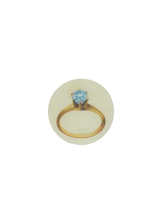 Main View - Click To Enlarge - JOHN DERIAN COMPANY INC. - Decoupage Diamond Ring Round Plate