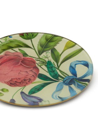Detail View - Click To Enlarge - JOHN DERIAN COMPANY INC. - Decoupage Ribbon Bouquet Round Plate