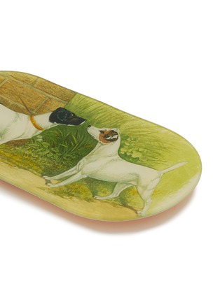 Detail View - Click To Enlarge - JOHN DERIAN COMPANY INC. - Decoupage Fox Terriers Oblong Tray