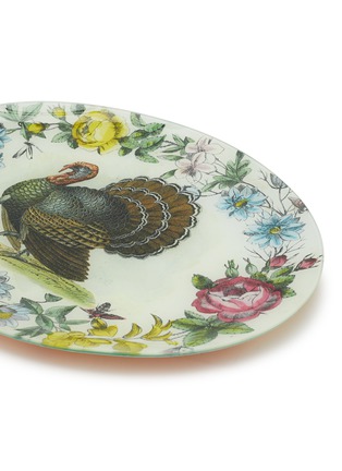 Detail View - Click To Enlarge - JOHN DERIAN COMPANY INC. - Decoupage Turkey And Flowers Rectangular Plate