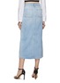Back View - Click To Enlarge - FRAME - ‘Le Bardot’ Front Slit Midi Denim Skirt