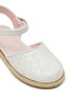 Detail View - Click To Enlarge - WINK - ‘COCOA’ KIDS GLITTER SLINGBACK ESPADRILLES