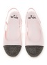 WINK - ‘Nugget’ Crystal Toe Cap Leather Slingback Ballerina Flats
