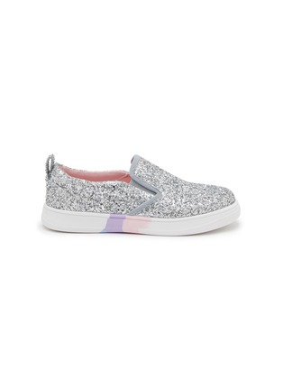 Main View - Click To Enlarge - WINK - ‘Bubble Gum’ Glittered Slip On Sneakers