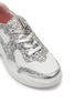 Detail View - Click To Enlarge - WINK - ‘BAGEL’ KIDS LOW TOP LACE UP GLITTER SNEAKERS