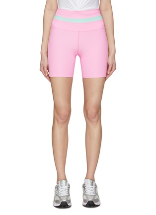 Main View - Click To Enlarge - BEACH RIOT - ‘Samantha’ Contrast Stripe Shorts