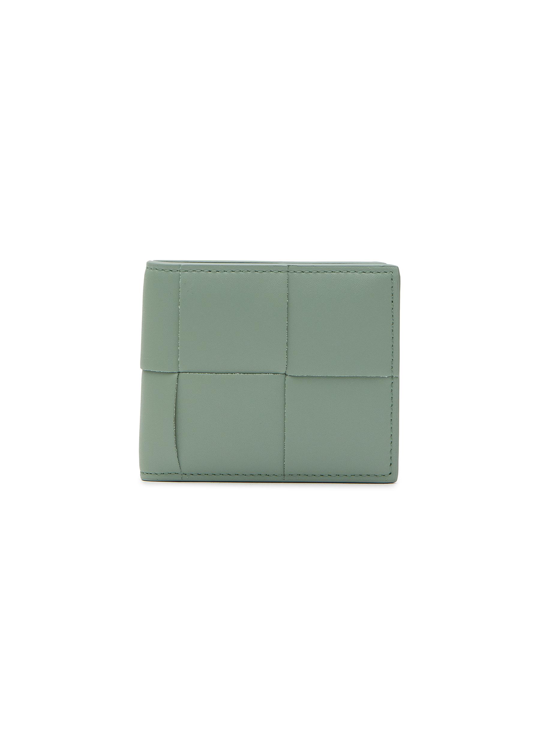 Bottega Veneta Mini Cassette Card Case With Strap | Green | OS