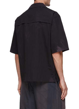 Back View - Click To Enlarge - JIYONGKIM - Sun Bleached Oversized Button Up Shirt
