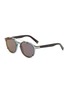 Main View - Click To Enlarge - DIOR - ‘DiorBlackSuit RI’ Round Acetate Frame Brown Lens Sunglasses