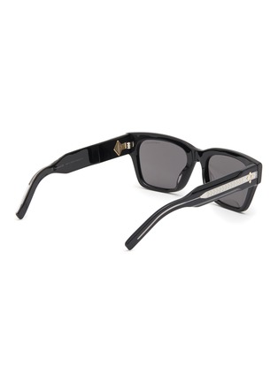 Figure View - Click To Enlarge - DIOR - ‘CD Diamond S2I’ Square Acetate Frame Grey Lens Sunglasses