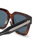 Detail View - Click To Enlarge - DIOR - ‘CD Diamond S3F’ Square Acetate Frame Blue Lens Sunglasses