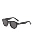 Main View - Click To Enlarge - DIOR - ‘DiorBlackSuit R5I’ Round Acetate Frame Grey Lens Sunglasses