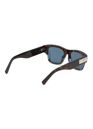 Figure View - Click To Enlarge - DIOR - ‘DiorBlackSuit XL S2U’ Rectangular Acetate Frame Grey Lens Sunglasses