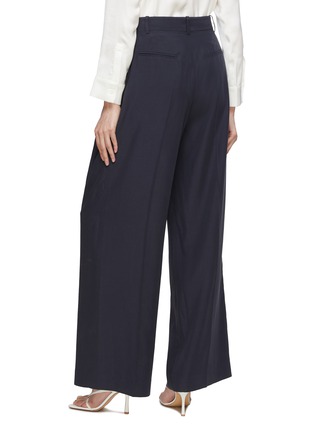 Back View - Click To Enlarge - CALCATERRA - Pleated Front High Waist Pants