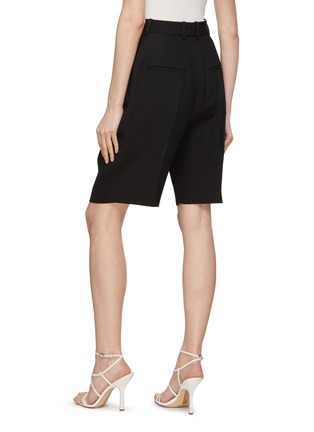 Back View - Click To Enlarge - CALCATERRA - Pleated Bermuda Shorts
