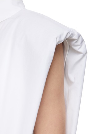  - CALCATERRA - Padded Shoulder Boxy Sleeveless Shirt