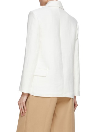 Back View - Click To Enlarge - CALCATERRA - Open Front Linen Jacket
