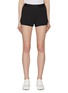 Main View - Click To Enlarge - ALALA - Perforated Stripe Layered Court Shorts