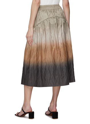 Back View - Click To Enlarge - VINCE - Dip Dye Smocked Midi Skirt