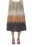Main View - Click To Enlarge - VINCE - Dip Dye Smocked Midi Skirt