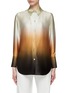 Main View - Click To Enlarge - VINCE - Long Sleeve Dip Dye Silk Shirt