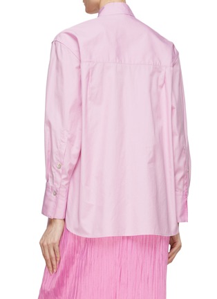 Back View - Click To Enlarge - VINCE - Oversized Button Up Cotton Shirt