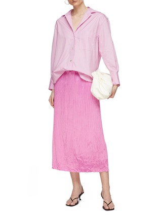 Figure View - Click To Enlarge - VINCE - Oversized Button Up Cotton Shirt