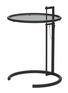 Main View - Click To Enlarge - CLASSICON - ‘ADJUSTABLE E 1027‘ SMOKED GLASS TABLE